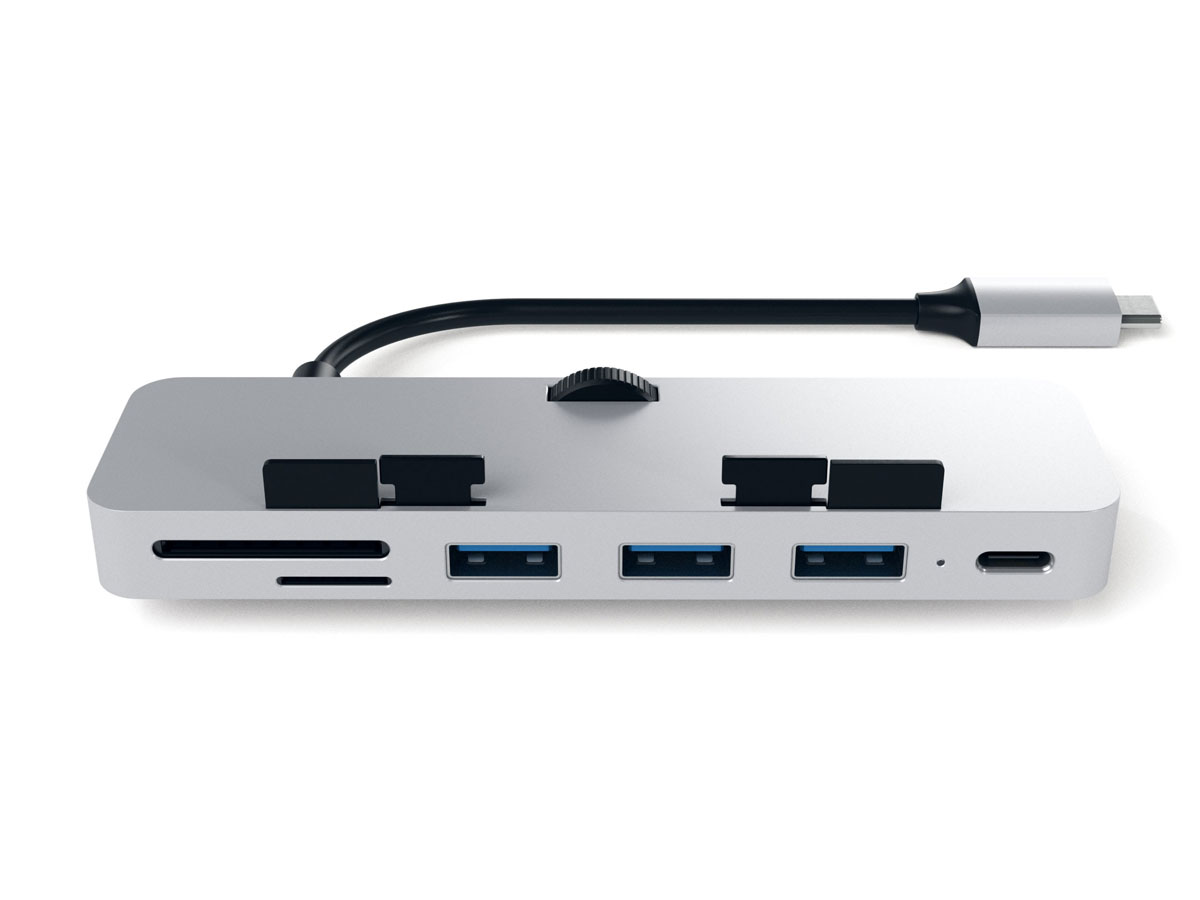 Satechi Clamp Hub Pro iMac USB-C Hub Multi-Port Adapter - Zilver