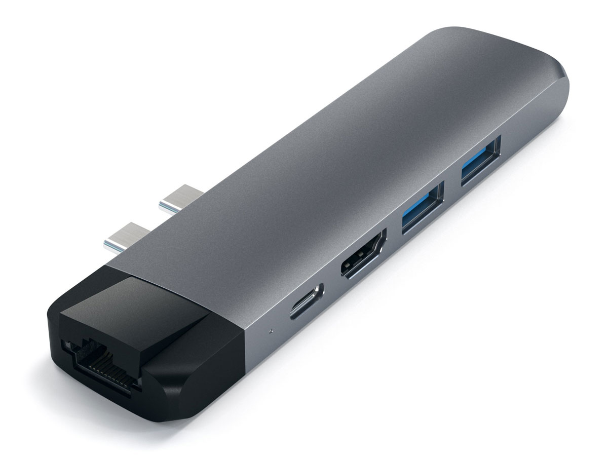 Satechi USB-C Pro Hub Ethernet voor MacBook Pro - Space Grey