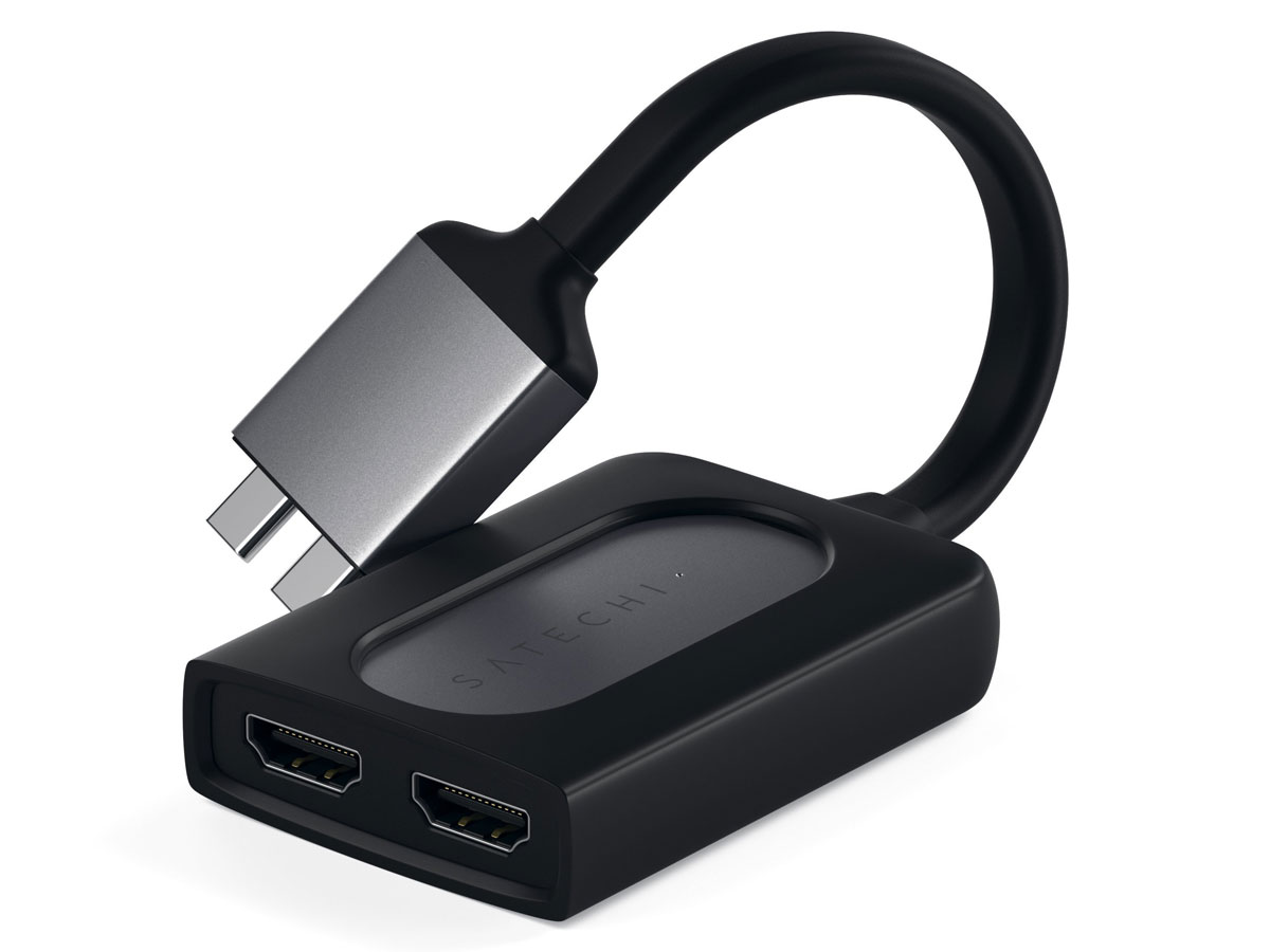 Satechi USB-C Dual HDMI Adapter - Space Grey