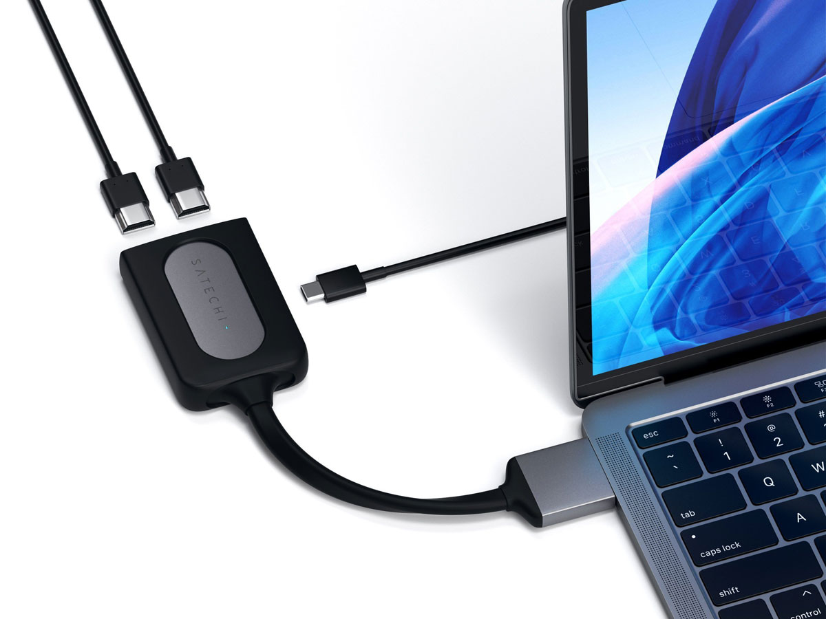 Satechi USB-C Dual HDMI Adapter - Space Grey