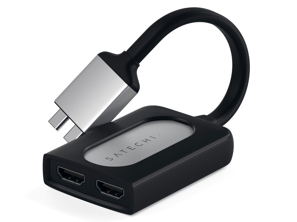 Satechi USB-C Dual HDMI Adapter - Zilver