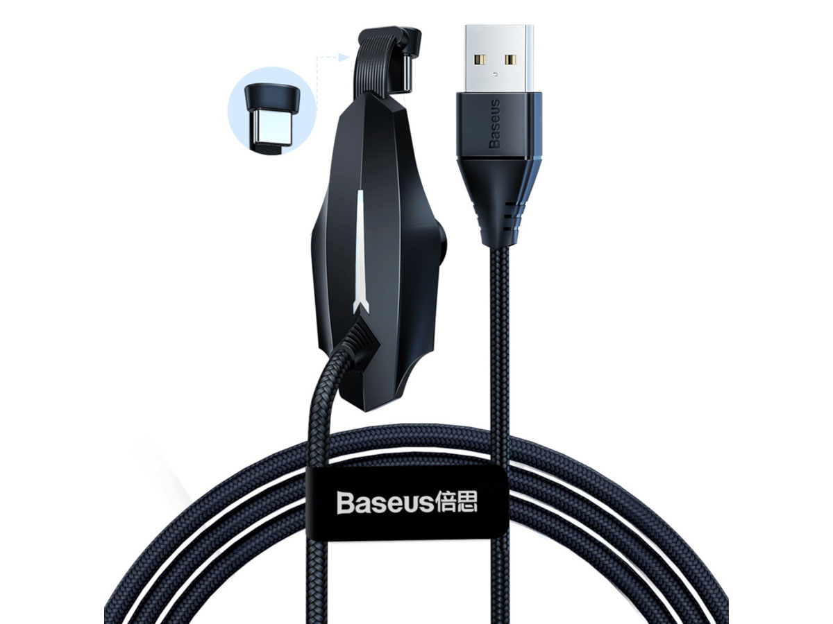 Baseus Gaming USB-C Kabel - Blijf gamen tijdens het Laden (120cm)
