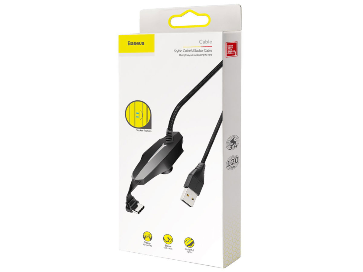 Baseus Gaming USB-C Kabel - Blijf gamen tijdens het Laden (120cm)