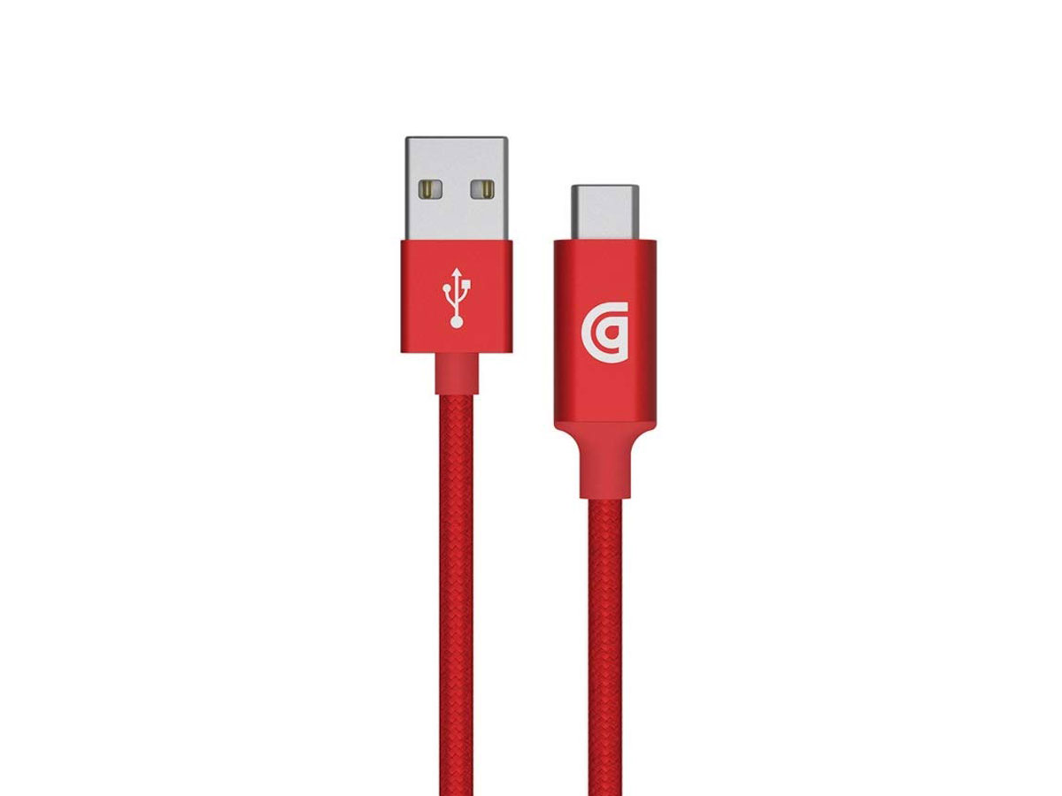 Griffin Premium USB-A naar USB-C kabel - 180cm - Rood