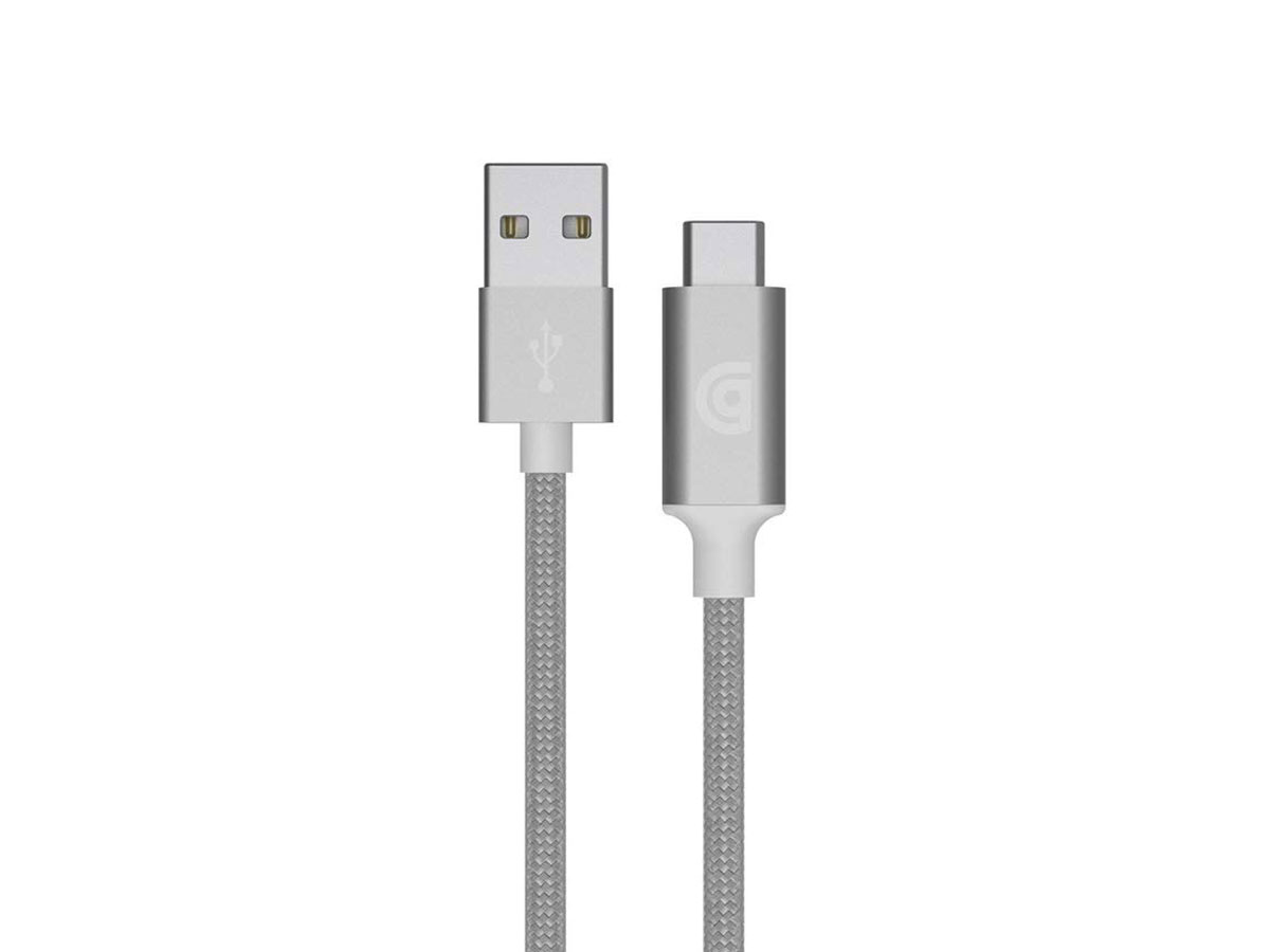 Griffin Premium USB-A naar USB-C kabel - 180cm - Zilver