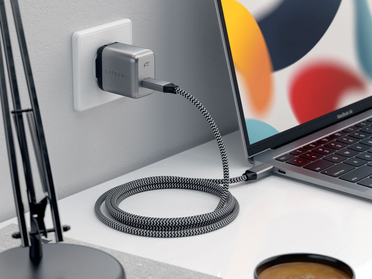 Satechi USB4 USB-C oplaadkabel - 25cm - Thunderbolt 4 compatible