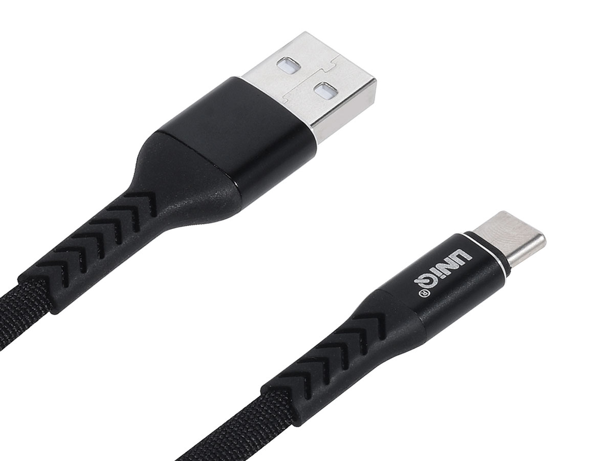 USB naar USB-C Kabel Kort 20cm - Nylon Geweven