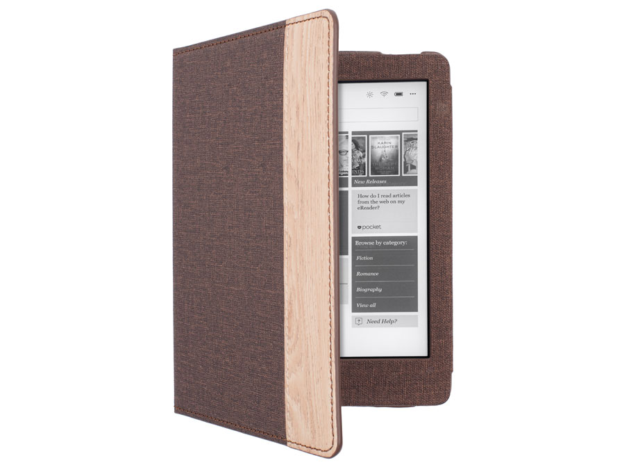 Kobo Aura Edition 2 hoesje - Gecko Luxe Case (Bruin)