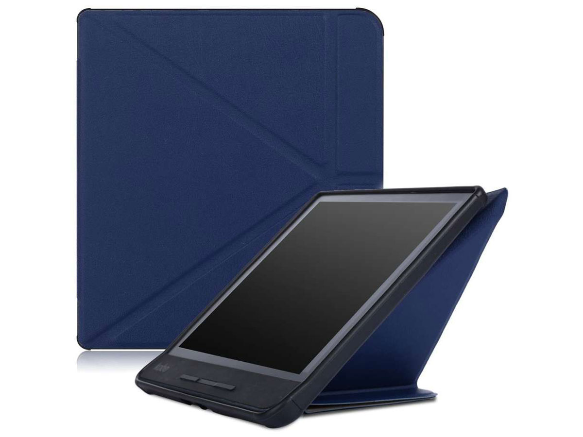 Just in Case Stand Cover Blauw - Kobo Forma Hoesje