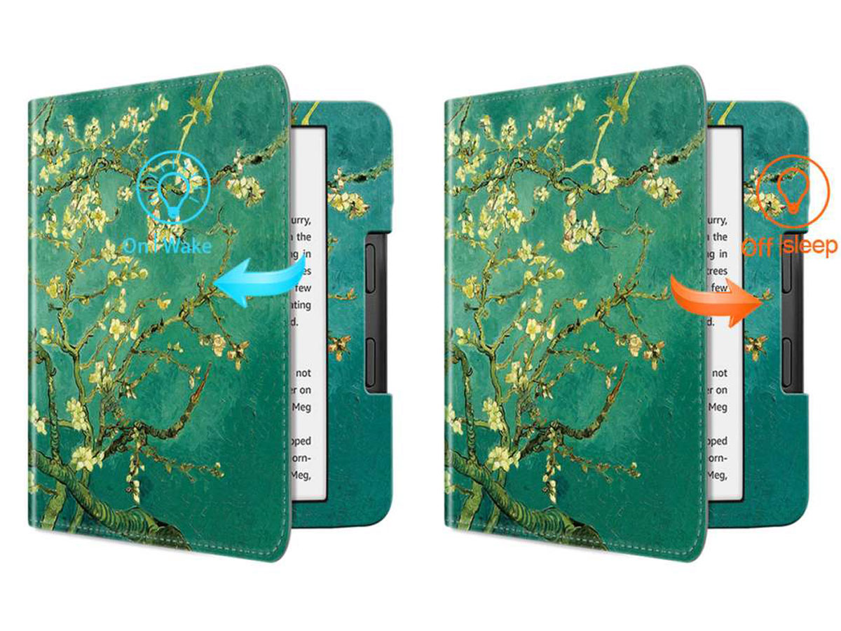 Just in Case Stand Grip Case Floral - Kobo Libra 2 Hoesje