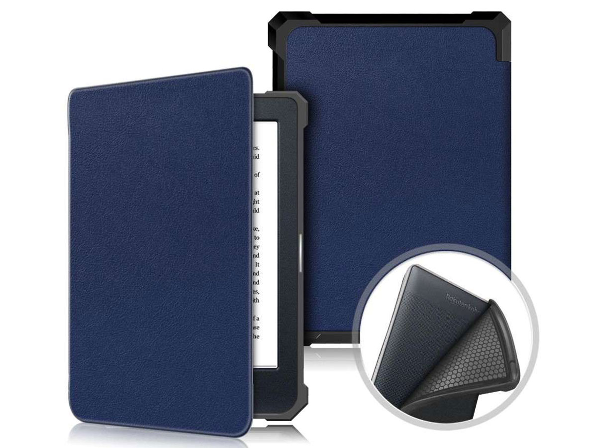 Just in Case Smart Cover Donkerblauw - Kobo Nia Hoesje