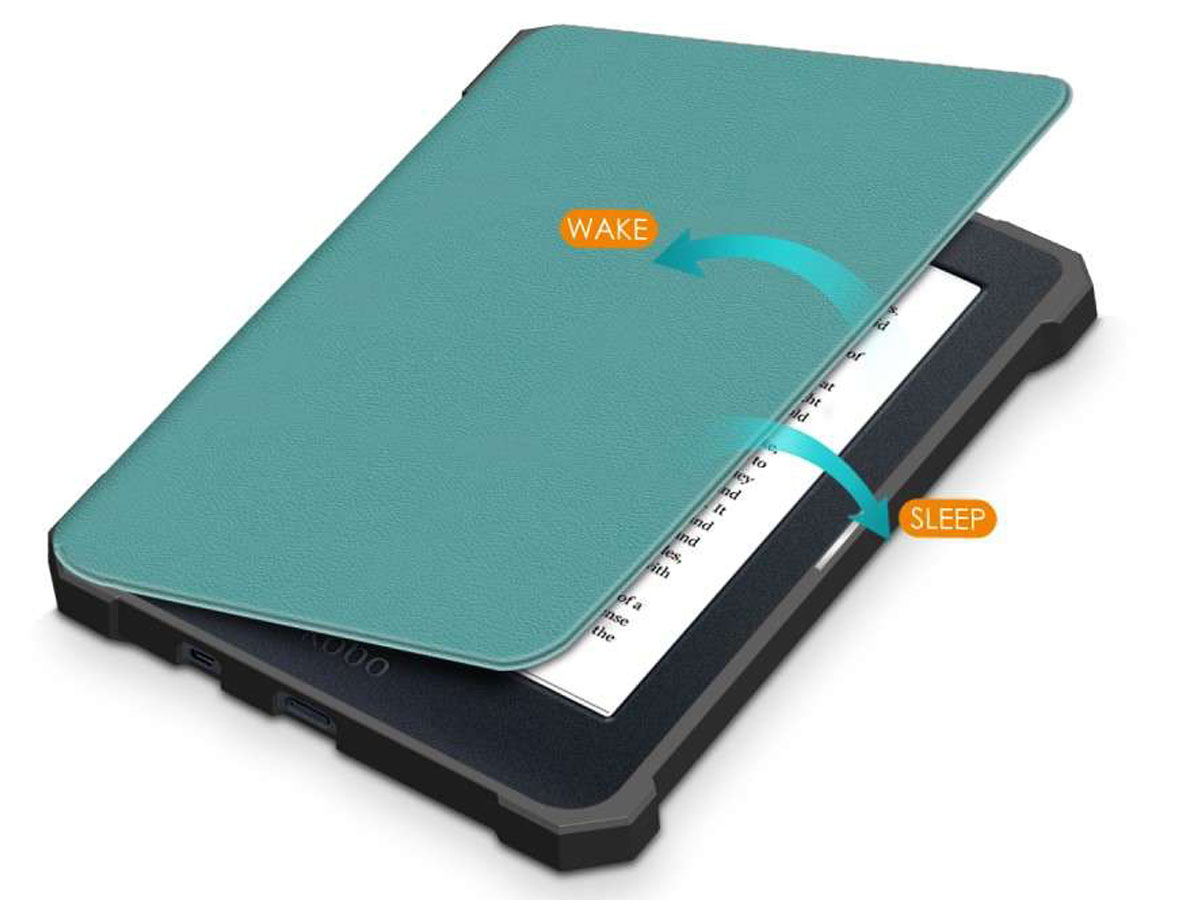 Just in Case Smart Cover Groen - Kobo Nia Hoesje