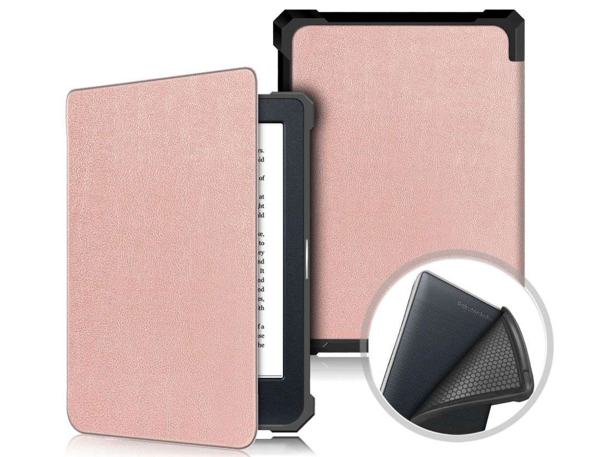 Just in Case Smart Cover Roze - Kobo Nia Hoesje