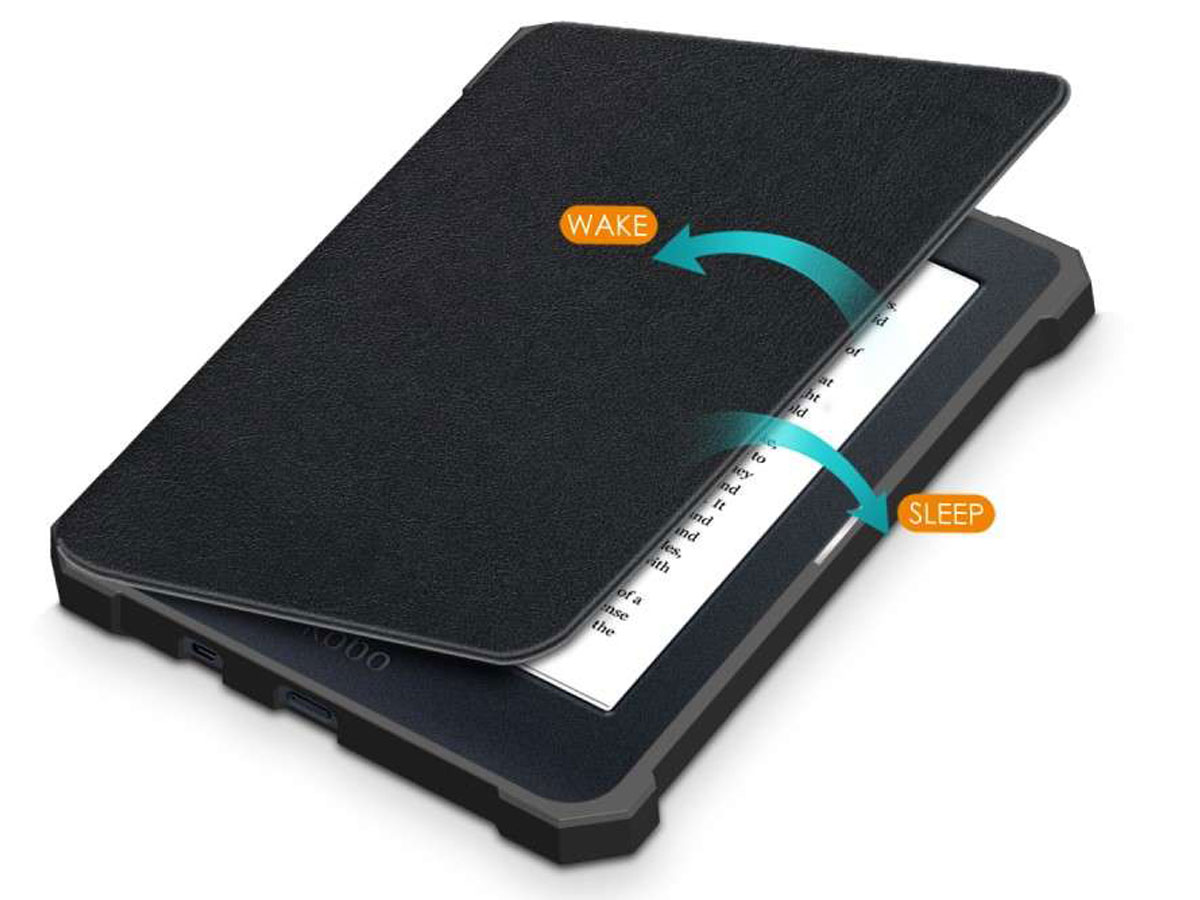 Just in Case Smart Cover Zwart - Kobo Nia Hoesje