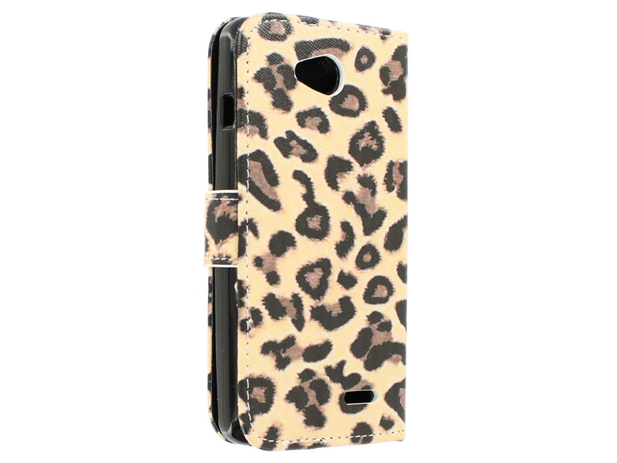 Leopard Book Case Hoesje voor LG L90