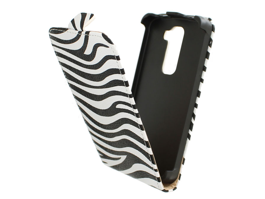 Zebra Flip Case Hoesje voor LG G2 Mini