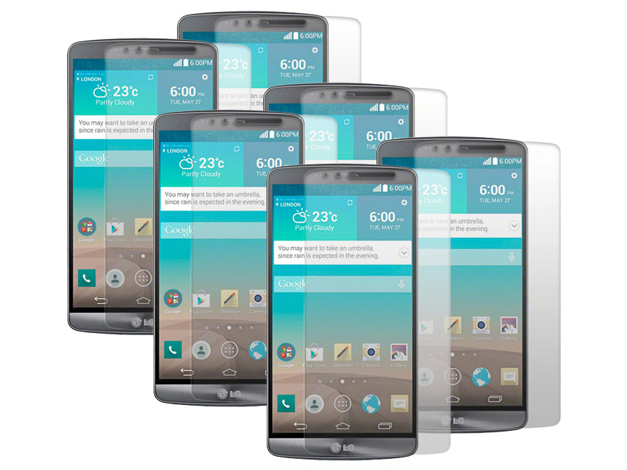 Clear Screenprotector voor LG G3 (6-pack)