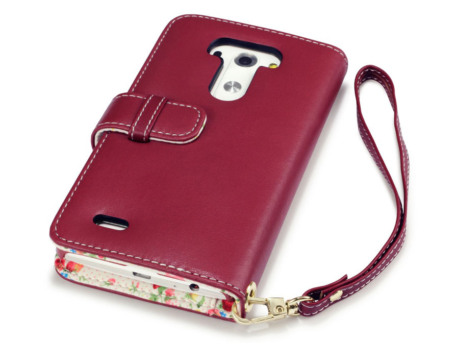 CaseBoutique Flower Wallet Case - Hoesje voor LG G3