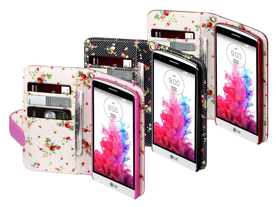 CaseBoutique Flower Wallet Case - Hoesje voor LG G3 S