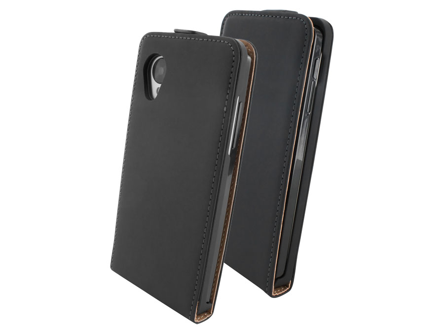 Mobiparts Premium Echt Leren Flip Case voor LG Nexus 5