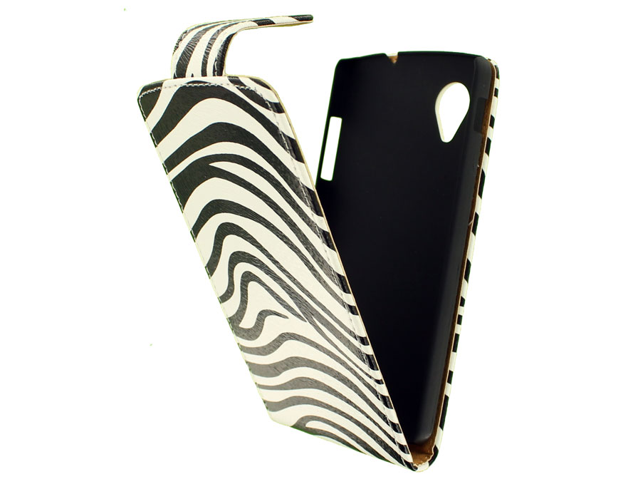 Zebra Flip Case Hoesje voor LG Nexus 5