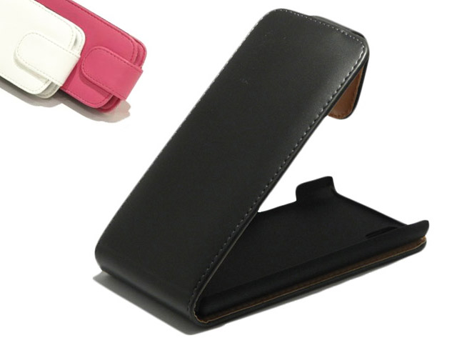 Classic Leather Flip Case voor LG Optimus 4X HD (P880)