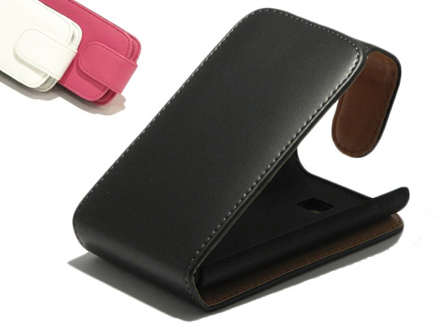 Classic Leather Flip Case voor LG Optimus L3 (E400)