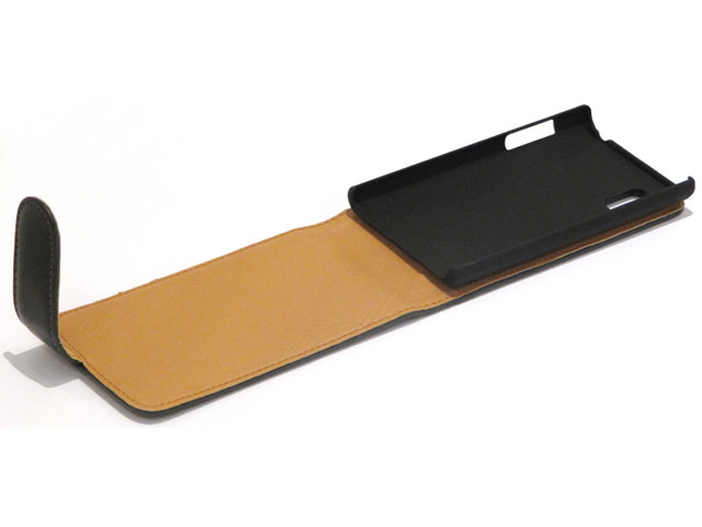 Classic Leather Flip Case voor LG Optimus L5 (E610)