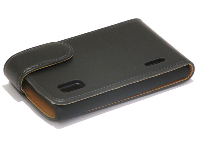 Classic Leather Flip Case voor LG Optimus L5 (E610)