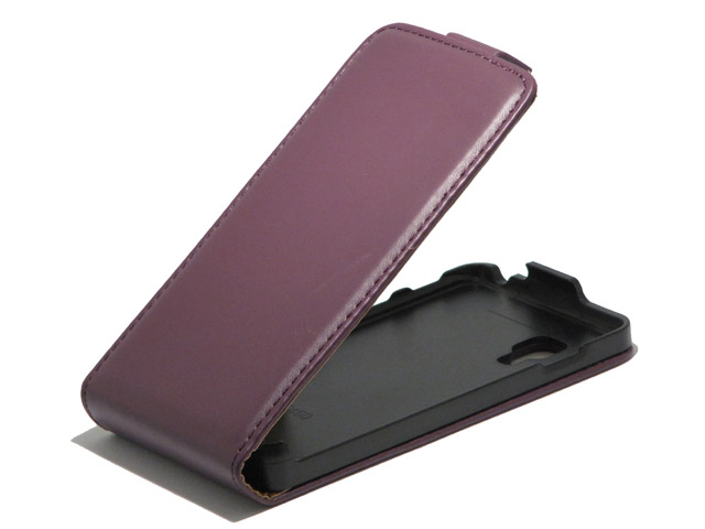 Slim Elegant Leather Flip Case voor LG Optimus L5 II 