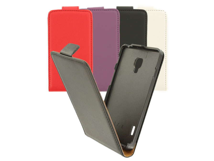 Slim Elegant Leather Case Hoesje LG Optimus L7
