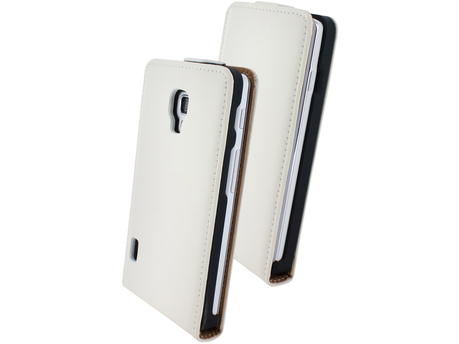 Mobiparts Premium Echt Leren Flip Case voor LG Optimus L7 II (P710)