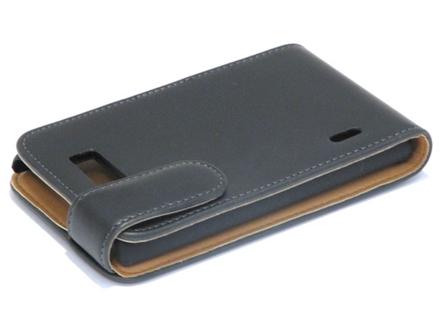 Classic Leather Flip Case voor LG Optimus L7 (P700)
