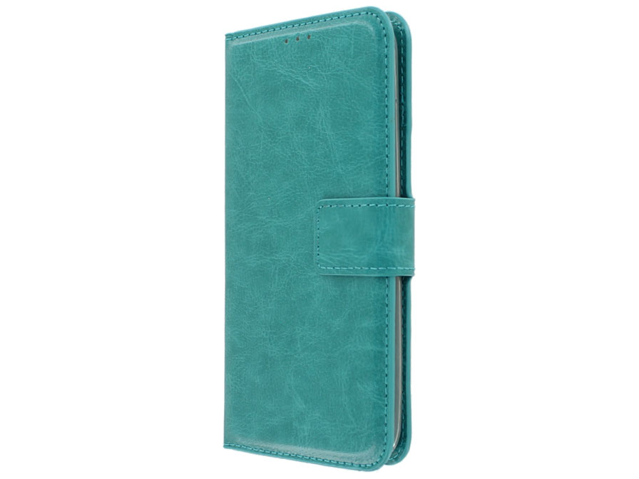 Wallet Book Case - LG K10 hoesje (Turquoise)