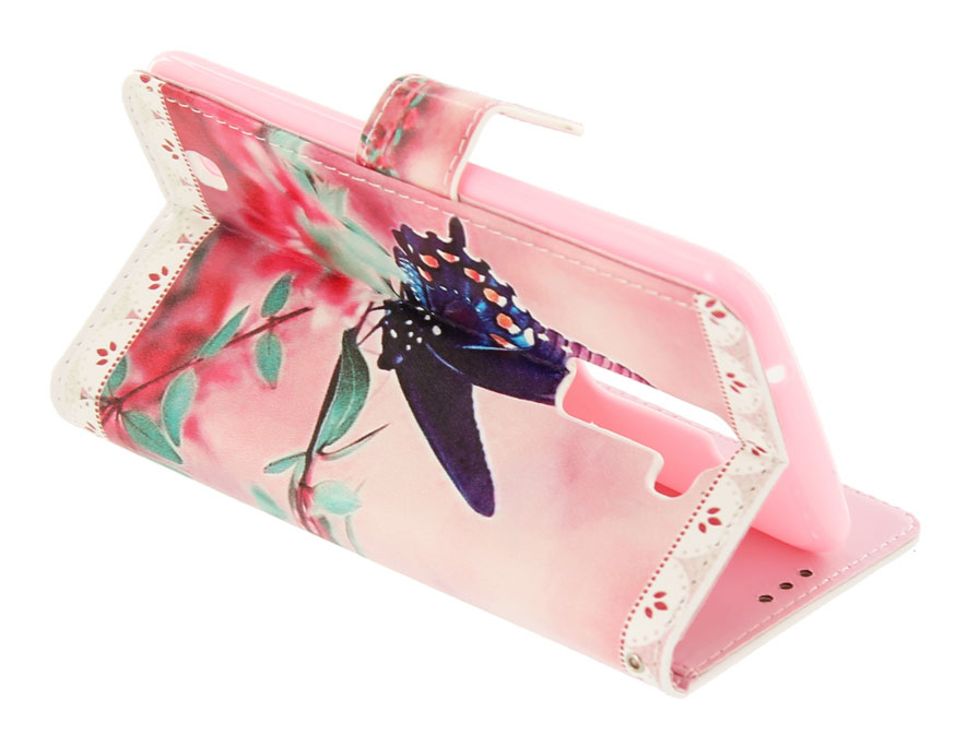 Butterfly Bookcase - LG K10 hoesje