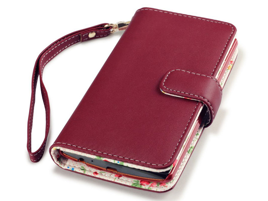 CaseBoutique Flower Wallet Case - LG G4 hoesje