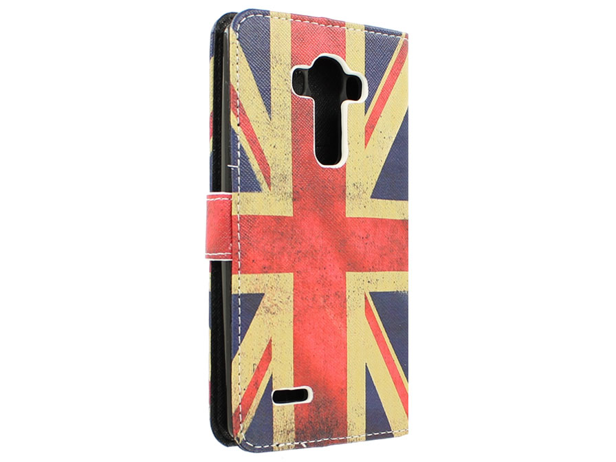 Vintage GB Flag Book Case Hoesje voor LG G4