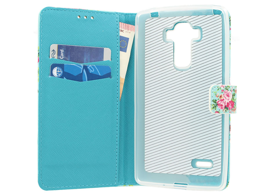 LG G4 Stylus Hoesje - Flower Book Case