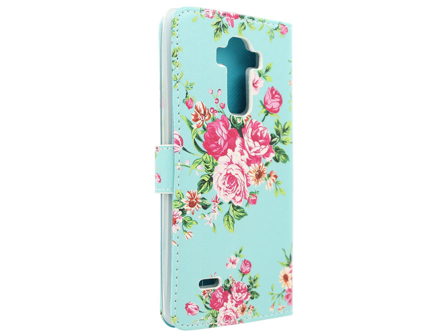 LG G4 Stylus Hoesje - Flower Book Case