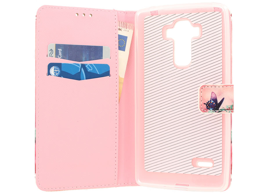 LG G4 Stylus Hoesje - Butterfly Book Case