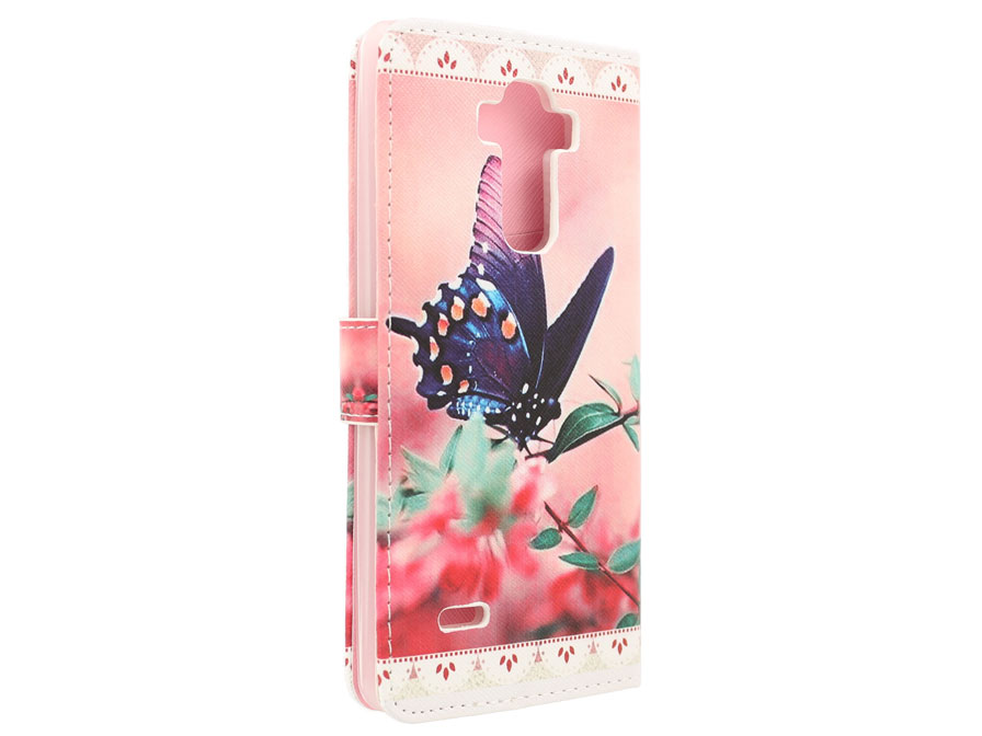 LG G4 Stylus Hoesje - Butterfly Book Case