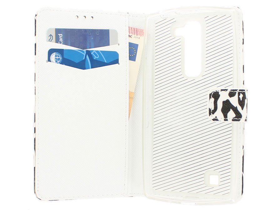 Snow Leopard Book Case - LG G4c hoesje