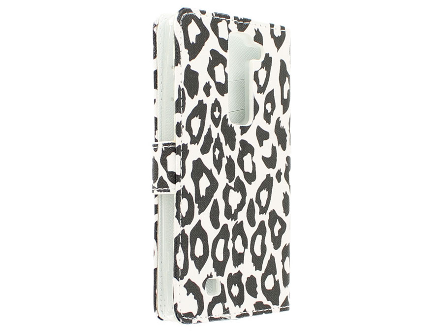 Snow Leopard Book Case - LG G4c hoesje