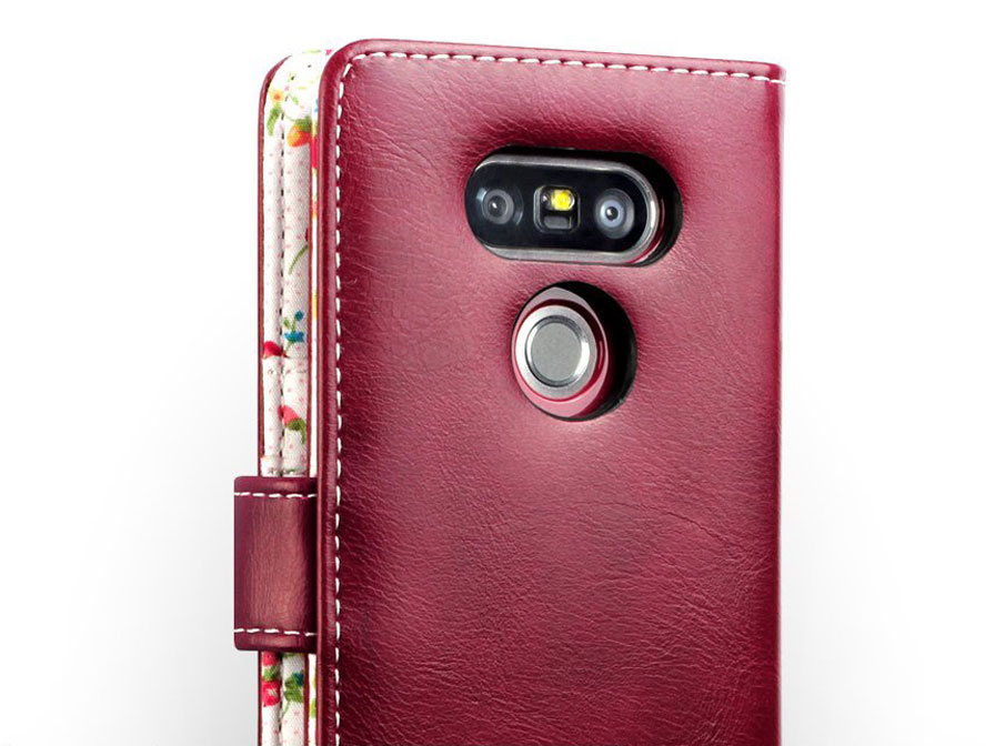 CaseBoutique Flower Wallet Case - LG G5 hoesje