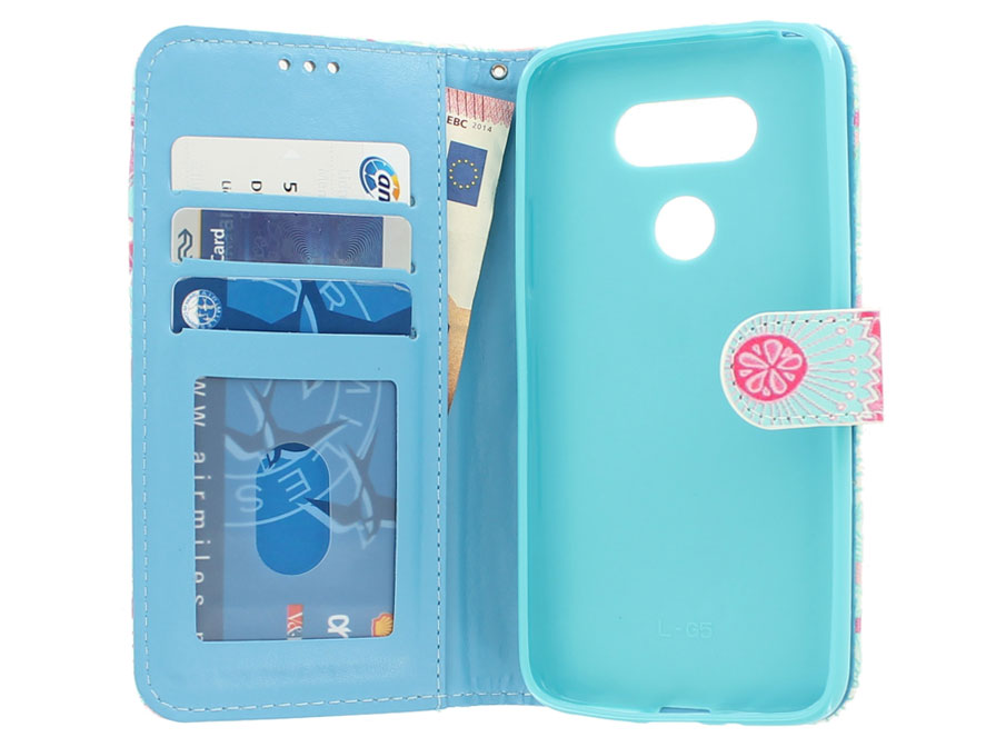 Mandala Summer Bookcase - LG G5 hoesje