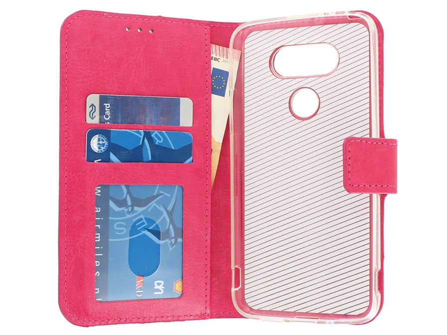 Wallet Book Case - LG G5 hoesje (Fuchsia)