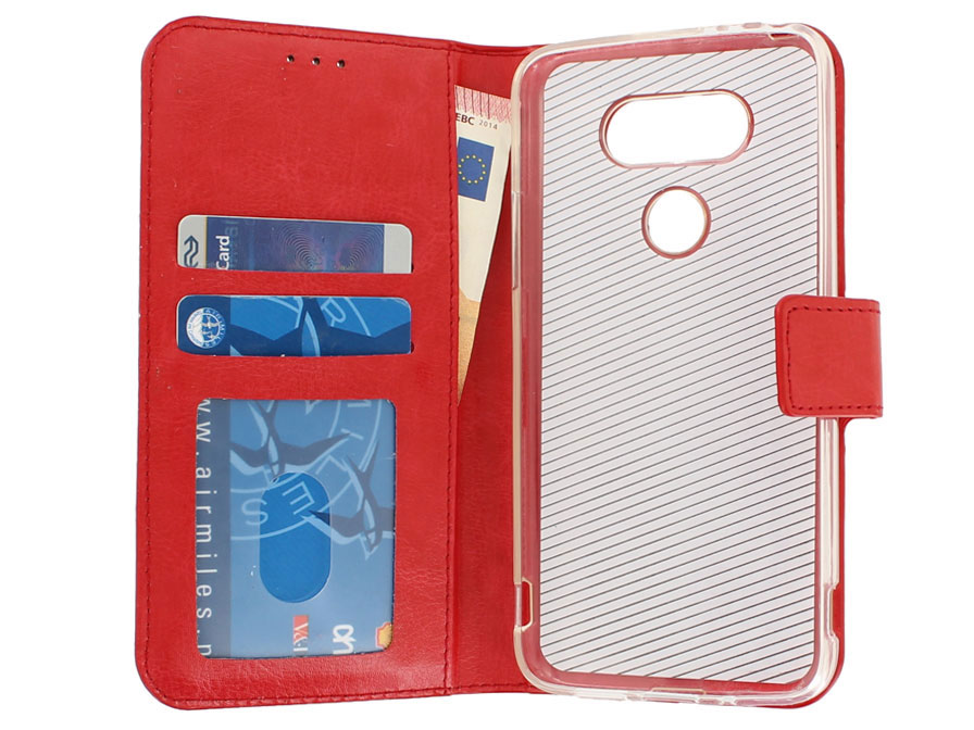 Wallet Book Case - LG G5 hoesje (Rood)