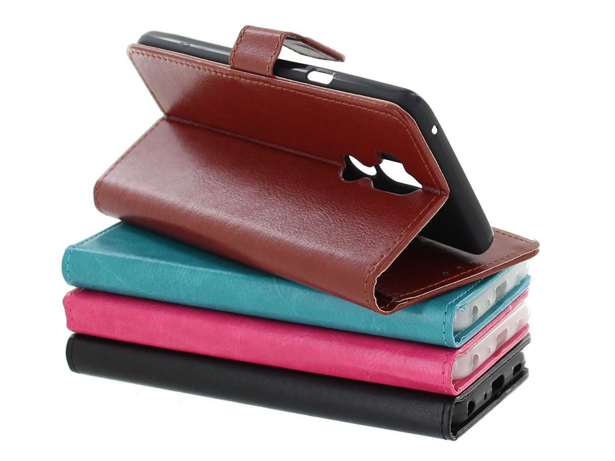 Bookcase Wallet Zwart - LG G7 ThinQ hoesje