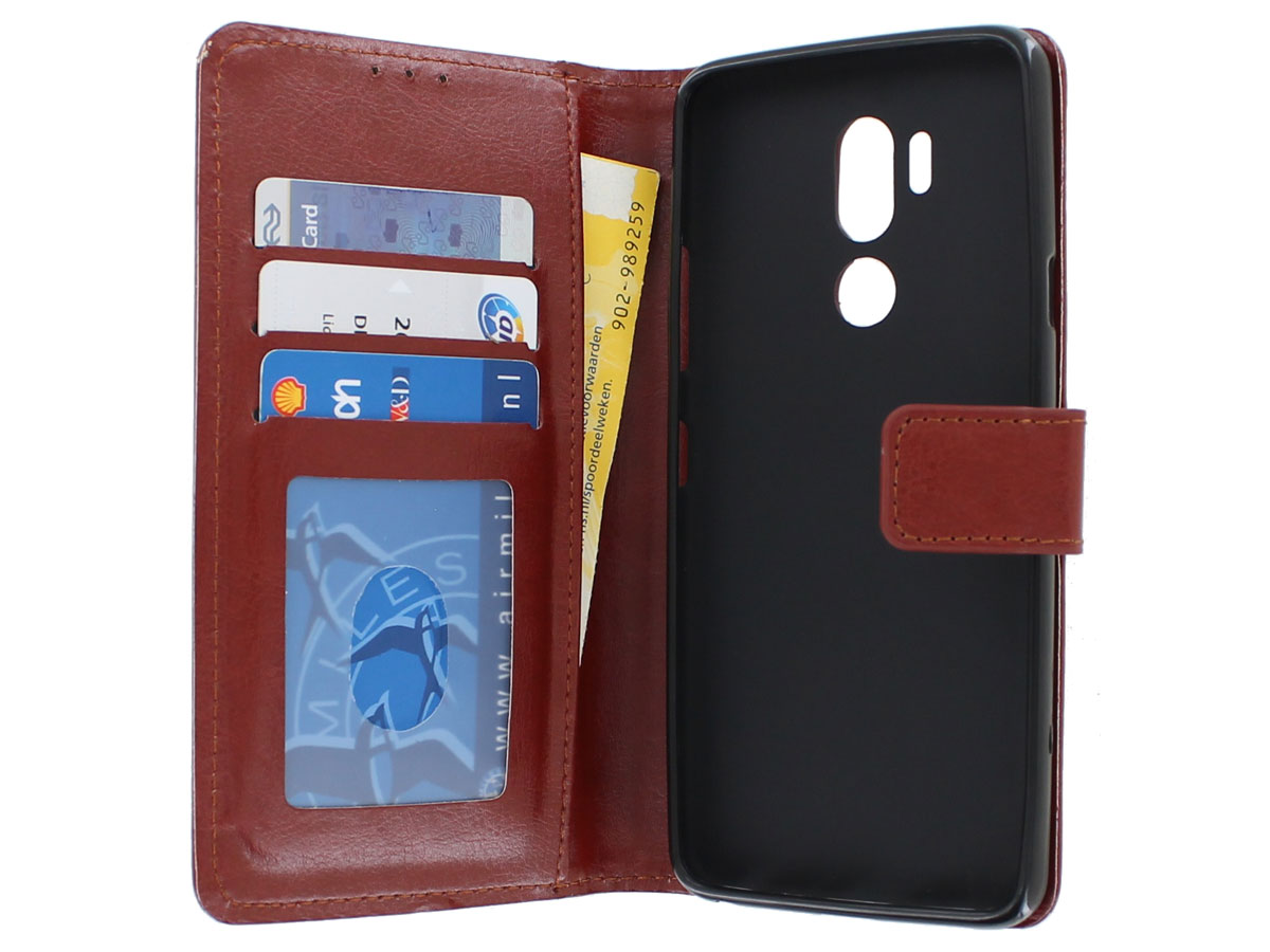 Bookcase Wallet Bruin - LG G7 ThinQ hoesje