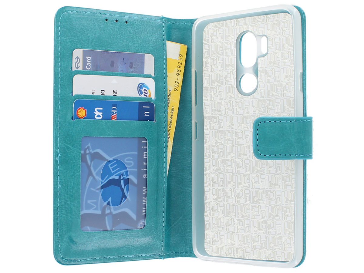 Bookcase Wallet Turquoise - LG G7 ThinQ hoesje